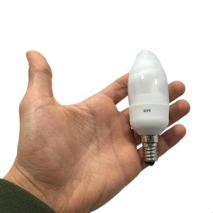 Tasarruflu E14 İnce Duy Avize Ampulü 7W 320 Lümen General Elektrik Beyaz Işık