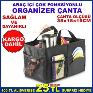 ARAÇ İÇİ MALZEME TOPARLAYICI ÇOK FONKSİYONLU ORGANİZER ÇANTA-3