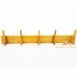 NOSTALJİK ASKI 5 KANCALI AHŞAP DUVAR ASKISI