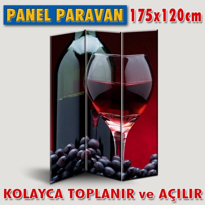 GÖRSELLİ KATLANIR PANEL BÖLME SİSTEMİ - ŞARAP TADI