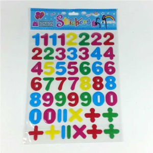 50'li Kabartmalı Renkli Rakam Stickers (telefon-tablet-laptop-stickers)