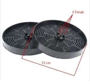 Kumtel Dp 6 - S Piramit Filtresi Tam Uyumlu 2 Adet Set Bacasız Kullanmak Davlumbaz Karbon Takımı