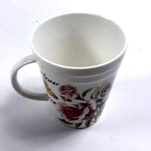 Porselen Kupa Kapaklı Filtreli Bitki Çayı İçin Özel Kupa 14 Cm