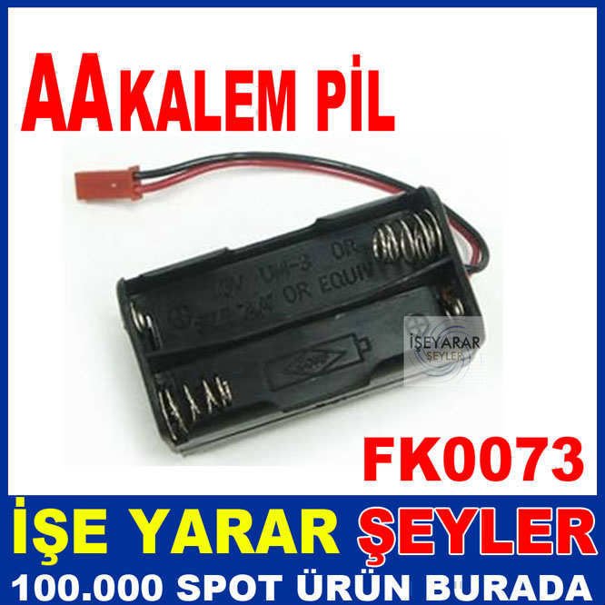 ELEKTROM AA KALEM PİL 2 Lİ PİL YUVASI