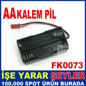 ELEKTROM AA KALEM PİL 2 Lİ PİL YUVASI