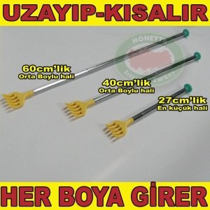 UZAYIP KISALAN METAL TİJLİ SIRT KAŞIMA ALETİ