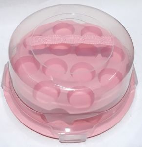 2 Katlı 24 Gözlü 34x34x15 Ebatında Kapaklı Klipsli Pankek Fanusu Kaliteli Plastikten Üretilmiştir