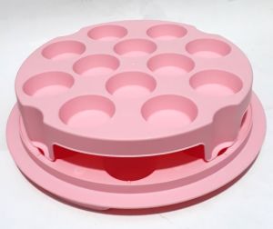 2 Katlı 24 Gözlü 34x34x15 Ebatında Kapaklı Klipsli Pankek Fanusu Kaliteli Plastikten Üretilmiştir