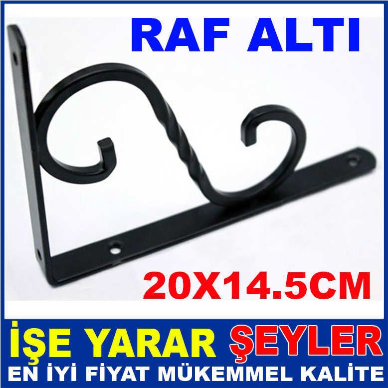 20X14.5CM FERFORJE DUVAR RAFI APARATI RAF ALTI