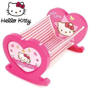 Hello Kitty Katlanır Sallanır İlk Beşiğim Oyuncak Beşik Orijinal Lisanslı Ürün