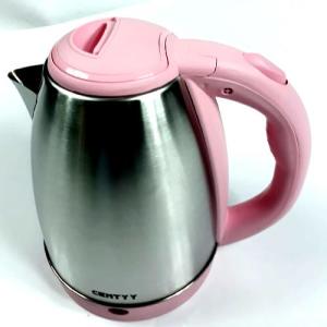 Pembe Centyy Paslanmaz Çelik 1.8 Litre Kettle Su Isıtıcısı Gizli rezistans
