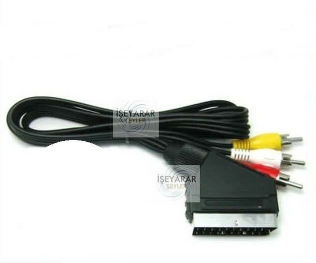 Scart Rca Kablo Bağlantı Görüntü Ses Aktarımı
