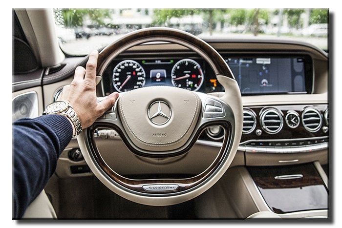 MERCEDES ÖN PANELİ 6 değişen ölçü ORİJİNAL KANVAS TABLO