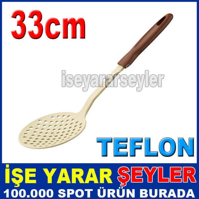 Teflon ve granit tencerelerle tavalara özel çizmeyen ısıya dayanıklı malzeme KEVGİR ÇİZMEZ TEFLON
