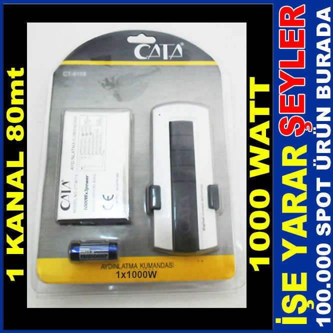 AYDINLATMA SİSTEM UZAKTAN KUMANDASI 80mt 1 KANAL