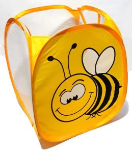 Katlanabilir Oyuncak Selesi veya Kirli Çamaşır Sepeti 25x39x32   Çok Amaçlı Çocuk Desenli Sepet