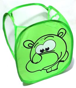 Katlanabilir Oyuncak Selesi veya Kirli Çamaşır Sepeti 25x39x32   Çok Amaçlı Çocuk Desenli Sepet