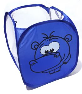 Katlanabilir Oyuncak Selesi veya Kirli Çamaşır Sepeti 25x39x32   Çok Amaçlı Çocuk Desenli Sepet