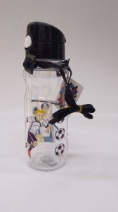 Siyah Beyaz Renkli Futbolcu Suluğu 500ml Su Matarası Kırılmaz En Sağlıklı İçecek Kabırılmaz En Sağlıklı İçecek Kabı