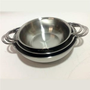 17.5cm-19.5cm-21.5cm ÇAPINDA 3LÜ OMLET TAVA CAM KAPAKLI İÇ İÇE GİREN PASLANMAZ ÇELİK OMLET TAVA