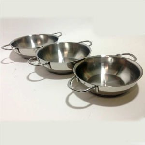 17.5cm-19.5cm-21.5cm ÇAPINDA 3LÜ OMLET TAVA CAM KAPAKLI İÇ İÇE GİREN PASLANMAZ ÇELİK OMLET TAVA