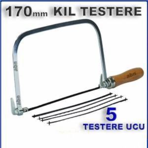 Ahşap Saplı 6 Parça Kıl Testere Seti ,Çok Amaçlı Kullanım İçin 5 Testere Ucu İle Tam Set