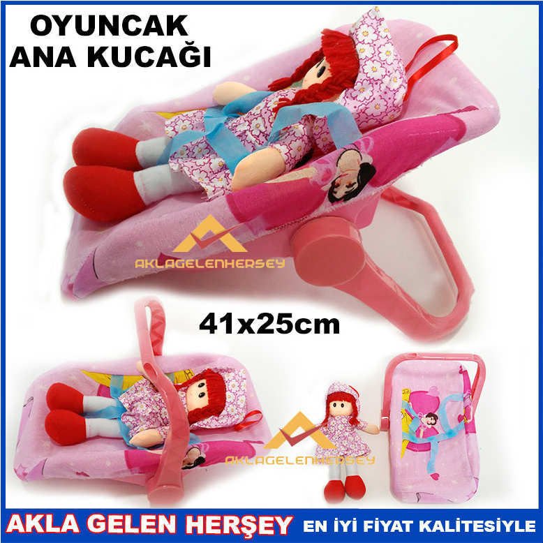 BEBEKLİ OYUNCAK ANA KUCAĞI BEBEK TAŞIMA PUSETİ