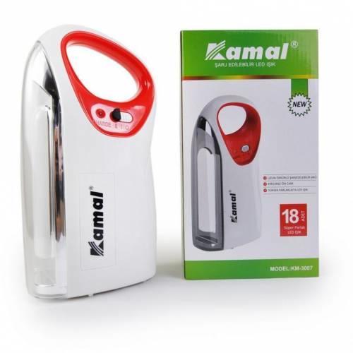 Kamal Km-3007 Tüp Led Işıldak Şarj Edilebilir Çok Fonksiyonlu