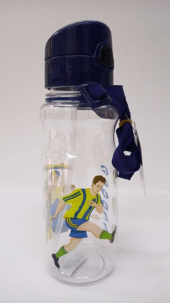 Sarı Lacivert Renkli Futbolcu Suluğu 500ml Su Matarası Kırılmaz  En Sağlıklı İçecek Kabı