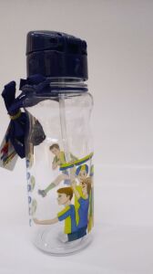 Sarı Lacivert Renkli Futbolcu Suluğu 500ml Su Matarası Kırılmaz  En Sağlıklı İçecek Kabı