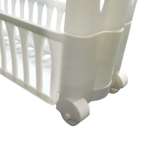 Organizer 4 Katlı Tekerlekli Plastik Çok Amaçlı Düzenleyici Raf Slim Model Mutfak ile Banyo Rafı