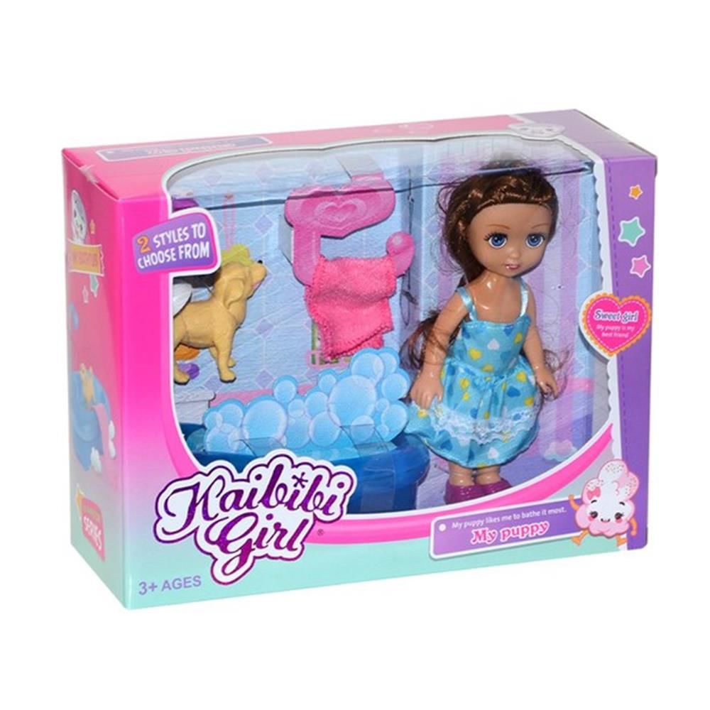 Köpeğimi Yıkıyorum Bebekli Evcilik Seti