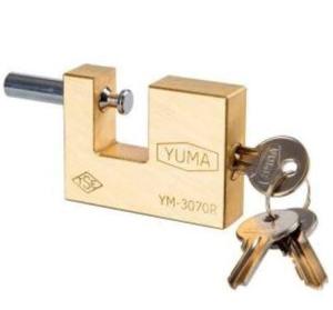 Gerçek Pirinç Madeni Yuma 70mm Kayar Milli Asma Kilit