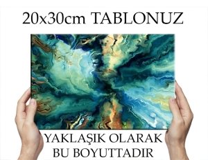 SUDAKİ YAĞ 7 değişen ölçü ORİJİNAL KANVAS TABLO