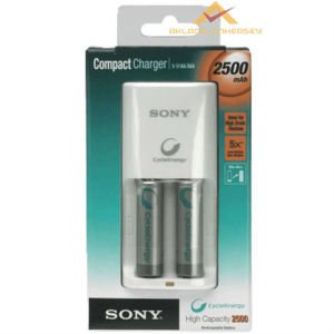 2 ADET SONY 2500 mAh ŞARJLI PİL İLE ŞARJ CİHAZI