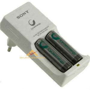 2 ADET SONY 2500 mAh ŞARJLI PİL İLE ŞARJ CİHAZI