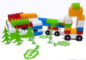 Büyük Boy Parçalar Zeka Blok's 140 Parça Saklama Kaplı Lego Seti Eğlenceli ve Sağlığa Zararsız Set