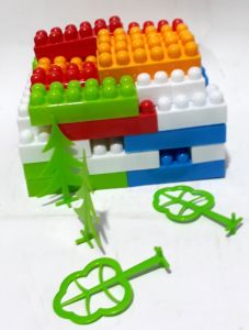 Büyük Boy Parçalar Zeka Blok's 140 Parça Saklama Kaplı Lego Seti Eğlenceli ve Sağlığa Zararsız Set