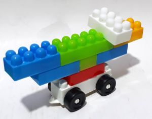 Büyük Boy Parçalar Zeka Blok's 140 Parça Saklama Kaplı Lego Seti Eğlenceli ve Sağlığa Zararsız Set