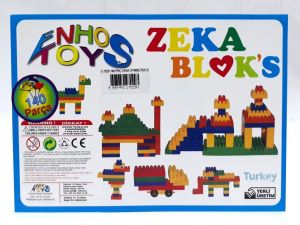 Büyük Boy Parçalar Zeka Blok's 140 Parça Saklama Kaplı Lego Seti Eğlenceli ve Sağlığa Zararsız Set