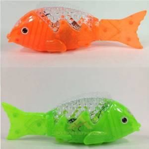 Müzikli Işıklı Yürüyen Balık 23cm Uzuluğunda Eğlenceli 3 Adet AA Pil ile Çalışan Oyuncak Balık