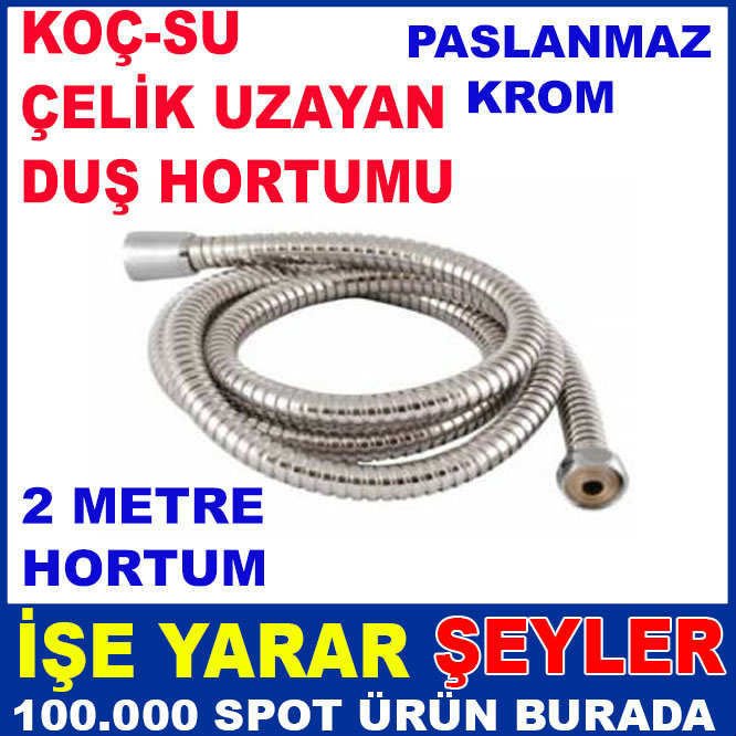 PASLANMAZ KROM ÇELİK UZAYAN BANYO DUŞ HORTUMU