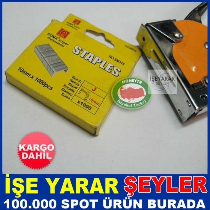 1000 ADET MOBİLYACI EL ZIMBA MAKİNESİ TELİ KD
