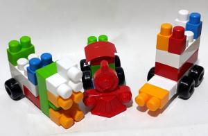 Jumbo Boy Parçalar Mega Blok's 140 Parça Saklama Kaplı Lego Seti Eğlenceli ve Sağlığa Zararsız Set