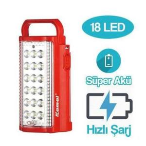 80 Saat Yanma Süreli Şarjlı Işıldak Uzun Ömürlü Akülü Işık