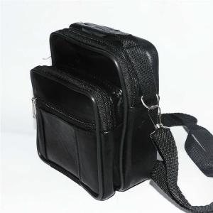 Gerçek Deri El Çantası - Askılı 4 Cepli Dikey Küçük Boy Hakiki Deri El Çantası 14x16cm