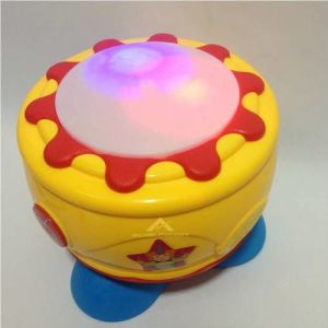 IŞIKLI VE SESLİ ÖĞRETİCİ KAYA DAVUL CAN DAVUL SESLİ MÜZİKLİ VURMALI 360 DERECE DÖNEBİLEN