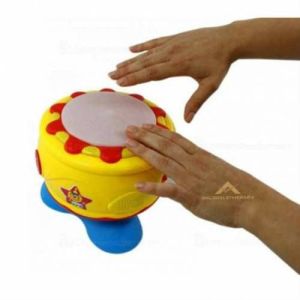 IŞIKLI VE SESLİ ÖĞRETİCİ KAYA DAVUL CAN DAVUL SESLİ MÜZİKLİ VURMALI 360 DERECE DÖNEBİLEN