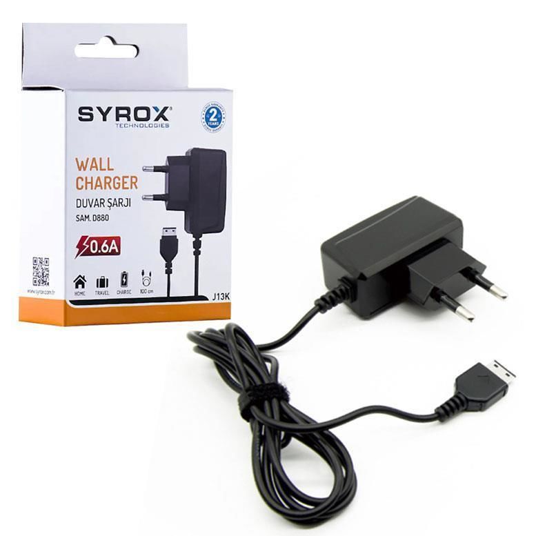 Syrox 0.6A Şarj Cihazı Samsung E1205 / E1190 / E1150 / D880 -J13K