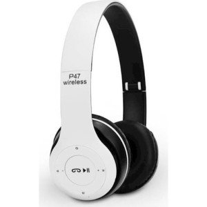 P47 Bluetooth Kulaklık Kablosuz Katlanır Wireless Kulaklık 5.0+Edr Güçlü Sesli Fm Radyolu